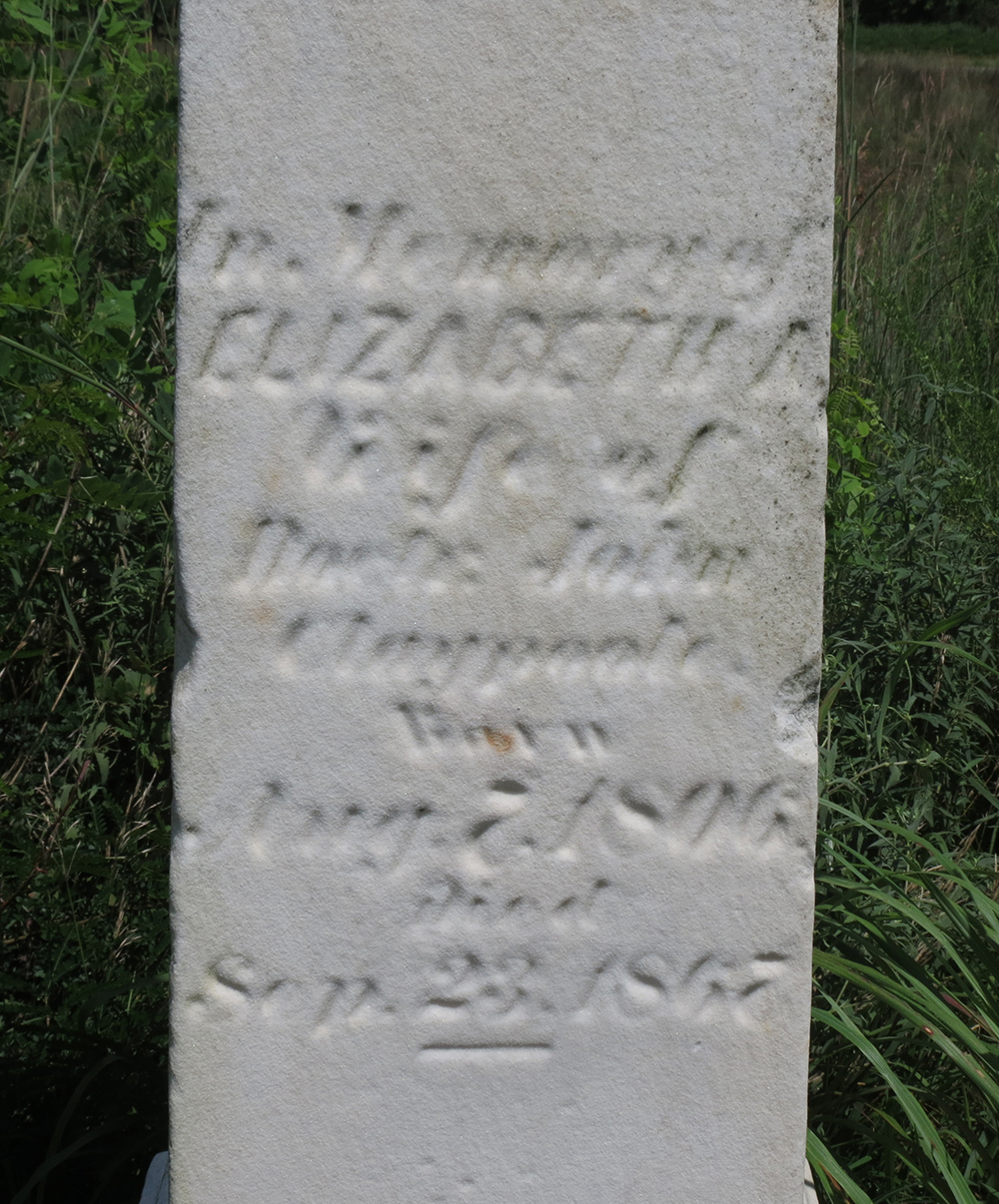 The grave of William B. Whiteside