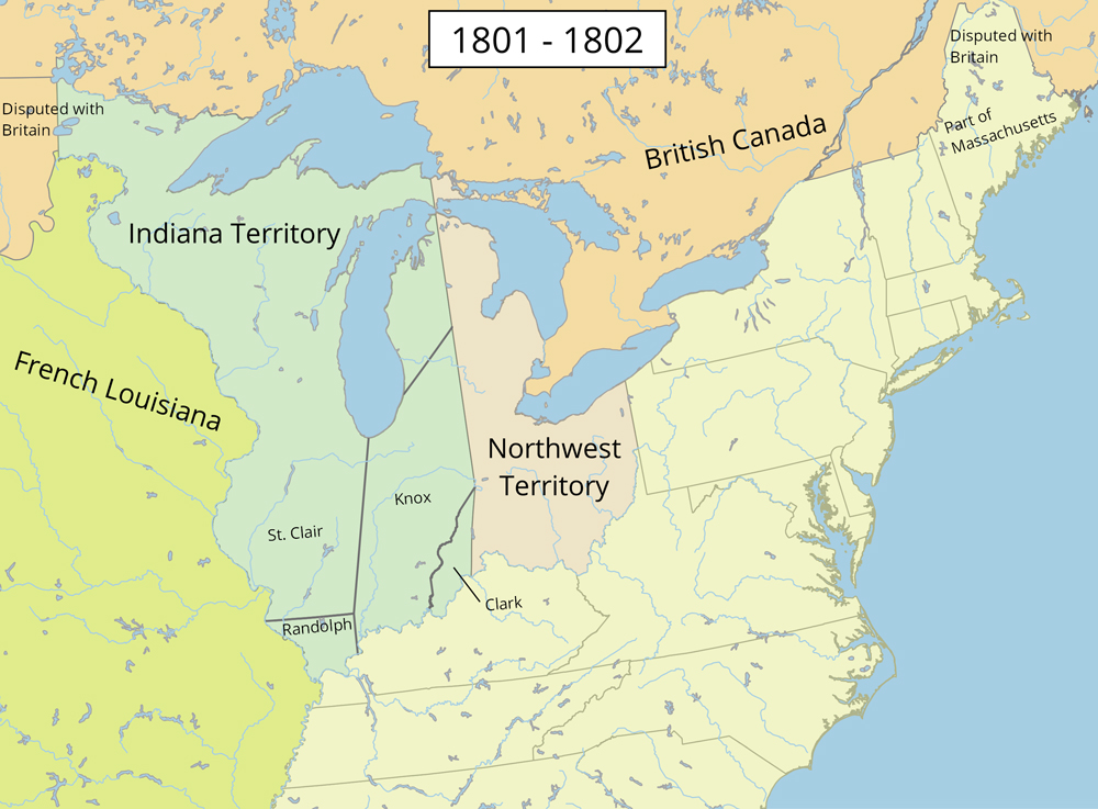 Illinois Borders from 1801 to 1803